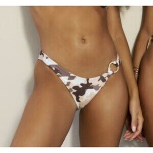 Megan Mae Miami Camo Bikini Bottom Small NWT